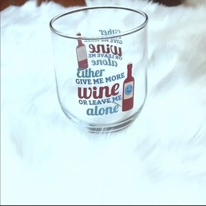 More wine stemless wine glass